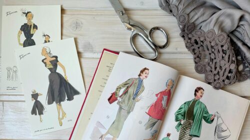 Vintage Fashion Illustration Design Desktop Wallpaper