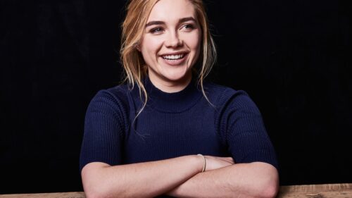 Florence Pugh Stunning Cinematic Portrait High Resolution Desktop Wallpaper