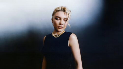 Florence Pugh Stunning Cinematic Portrait High Resolution Desktop Wallpaper