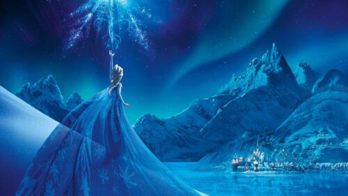 Breathtaking Frozen Winter Landscape with Glacial Ice Crystals 4K Desktop Wallpaper