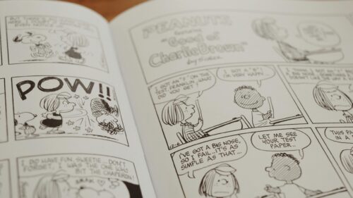 Peppermint Patty and Franklin Peanuts Comic Strip 4K Wallpaper