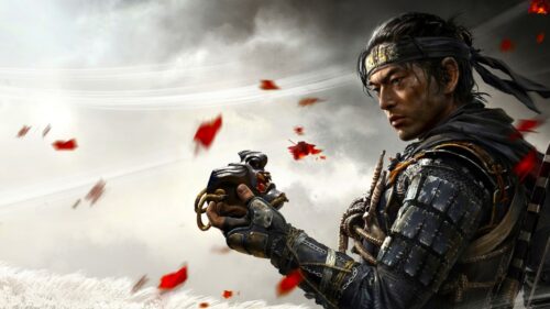 Ghost of Tsushima Jin Sakai Samurai Scenic Landscape Gaming Wallpaper 4K