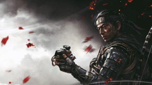 Ghost of Tsushima Jin Sakai Samurai Cinematic Gaming Wallpaper 4K Desktop Background