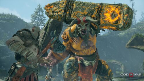 God of War Kratos and Atreus Cinematic 4K Gaming Wallpaper for Desktop PC