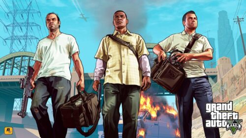 Grand Theft Auto V Cinematic Los Santos Sunset 4K Gaming Desktop Wallpaper