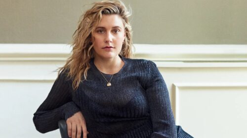 Cinematic Portrait of Greta Gerwig High Resolution 4K Desktop Wallpaper