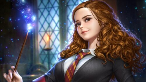 Magical Hogwarts Castle at Night Harry Potter Aesthetic 4K Desktop Wallpaper