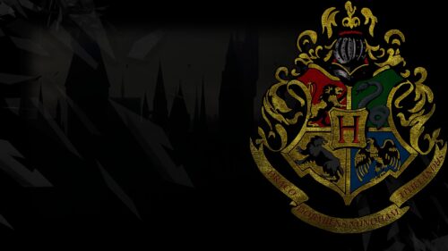 Magical Hogwarts Castle at Night with Glowing Windows High Quality 4K Desktop Wallpaper