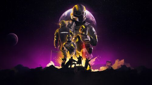 Helldivers 2 Cinematic Battle 4K Gaming Wallpaper for Desktop – High Resolution PC Background