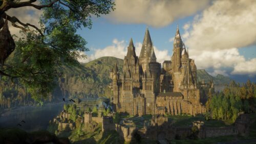 Hogwarts Legacy Enchanted Castle Gaming Wallpaper 4K Desktop Background