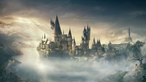 Hogwarts Legacy Castle at Twilight Gaming Wallpaper 4K for PC Desktop
