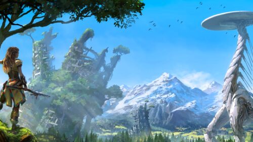 Horizon Zero Dawn Aloy Post-Apocalyptic Landscape Gaming Wallpaper 4K for PC