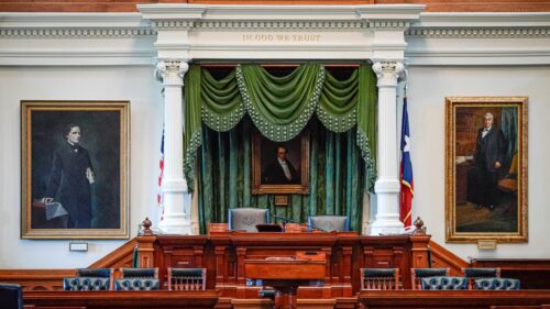 Texas State Capitol Senate Chamber Interior 4K Desktop Wallpaper