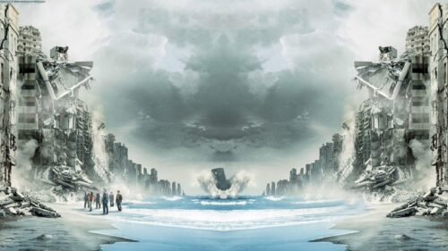 Surreal Dream Architecture Cityscape Inception Inspired 4K Desktop Wallpaper