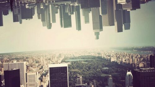 Surreal Dream Architecture Cityscape Inspired by Inception 4K Desktop Wallpaper