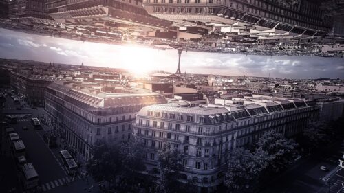 Surreal Dream Architecture Inception Inspired Cityscape 4K Desktop Wallpaper