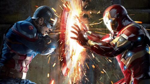 Epic Iron Man Mark 85 Cinematic Suit Glowing Reactor 4K Desktop Wallpaper