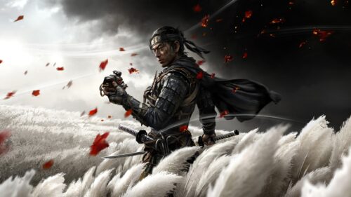 Jin Sakai Ghost of Tsushima 4K Gaming Wallpaper for Desktop PC
