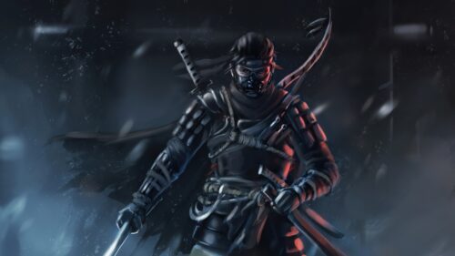 Jin Sakai Ghost of Tsushima 4K Gaming Wallpaper for Desktop PC
