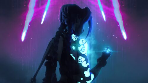 Jinx Arcane League of Legends 4K Gaming Wallpaper for Desktop PC