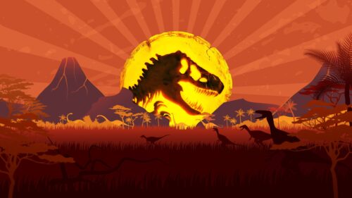 Stunning Jurassic Park T-Rex Cinematic Landscape 4K Desktop Wallpaper