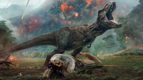 Epic Jurassic Park T-Rex Cinematic Landscape 4K Desktop Wallpaper