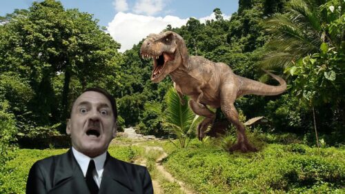 Epic Jurassic Park T-Rex Cinematic Landscape Scene High Quality Desktop Wallpaper