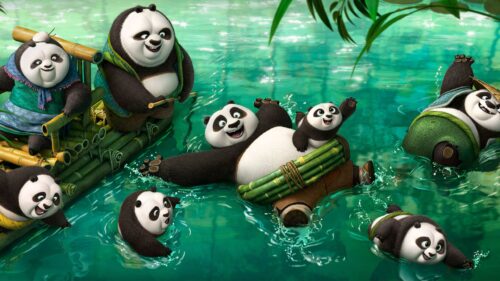 Po the Dragon Warrior Kung Fu Panda Cinematic Action 4K Desktop Wallpaper