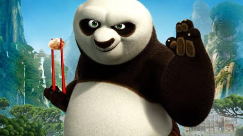 Po the Dragon Warrior Cinematic Kung Fu Panda Action Desktop Wallpaper