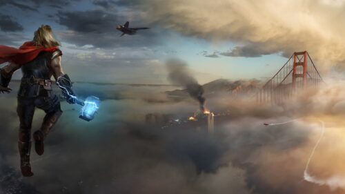 Epic Marvel Cinematic Universe Heroes Assemble 4K Desktop Wallpaper