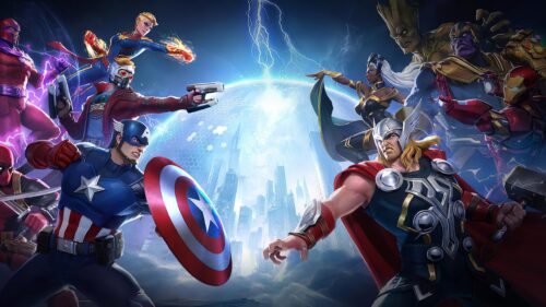Epic Marvel Cinematic Universe Heroes Collage 4K Desktop Wallpaper
