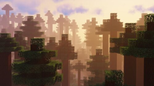 Minecraft Pixel Art World 4K Gaming Wallpaper for Desktop PC – High Quality Landscape Background