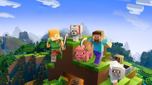 Minecraft Landscape World Gaming Wallpaper 4K High Resolution Desktop Background