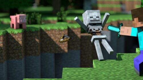 Epic Minecraft Landscape Gaming Wallpaper 4K – High-Quality PC Desktop Background