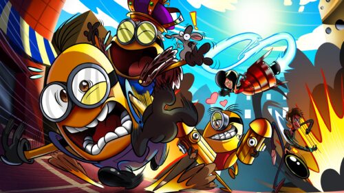 Cute Minions Mischief Fun 4K Desktop Wallpaper