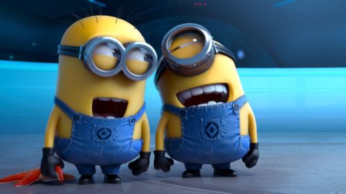 Cute Minions Group Smiling High Definition 4K Desktop Wallpaper