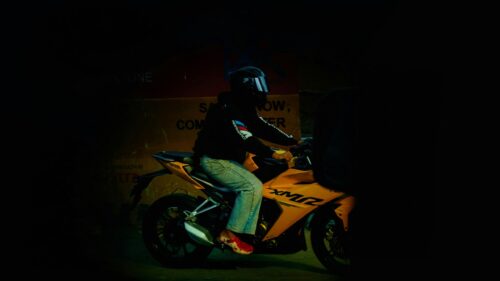 Biker on Yellow Hero Karizma XMR Sport Bike Desktop Wallpaper