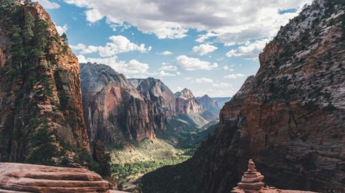 Breathtaking Zion National Park Canyon Overlook 4K Wallpaper