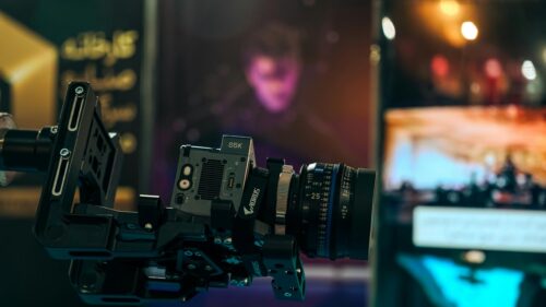 Professional Cinematic Film Camera Setup 4K Desktop Wallpaper