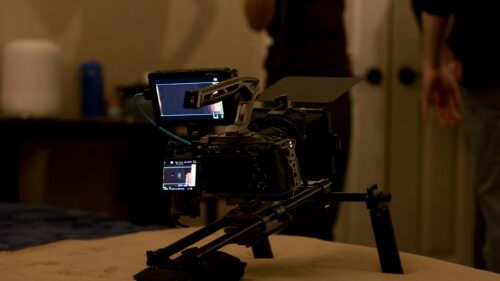 Professional Cinema Camera Setup for Filmmaking 4K Desktop Wallpaper
