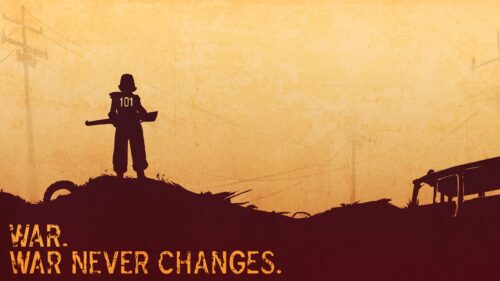 Minimalist Never Change Typography Aesthetic 4K Desktop Wallpaper