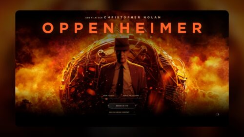 Cinematic J. Robert Oppenheimer Silhouette Portrait 4K Desktop Wallpaper