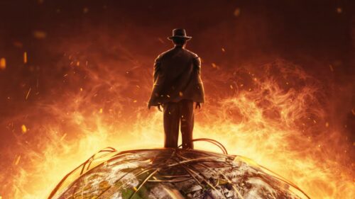 J. Robert Oppenheimer Cinematic Portrait High Definition 4K Desktop Wallpaper