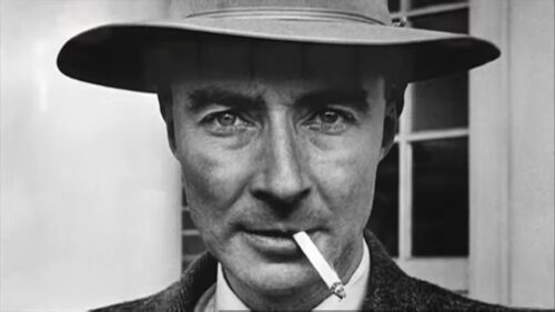 J. Robert Oppenheimer Cinematic Portrait High Definition 4K Desktop Wallpaper