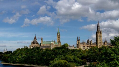 Ottawa Parliament Buildings Gothic Architecture 4K Desktop Wallpaper