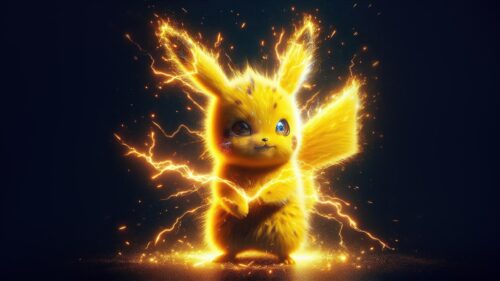 Stunning Pikachu Lightning Attack 4K Gaming Wallpaper for Desktop PC
