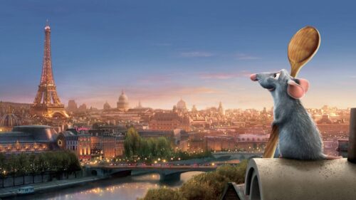 Vibrant Pixar Movie Characters Art Collage in High Resolution 4K Desktop Wallpaper