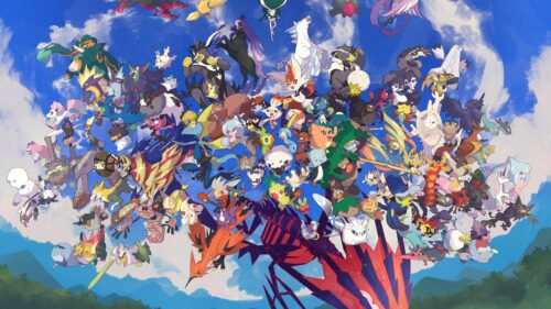 Epic Pokemon Battle Scene High Quality Gaming Wallpaper for Desktop PC