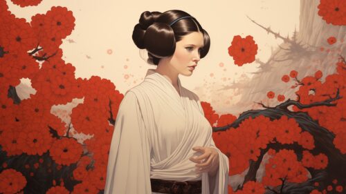 Stunning Princess Leia Organa Star Wars Heroine Cinematic 4K Desktop Wallpaper