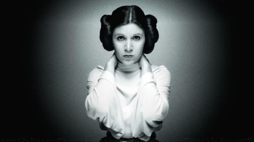 Princess Leia Organa Star Wars Heroic Pose 4K Desktop Wallpaper